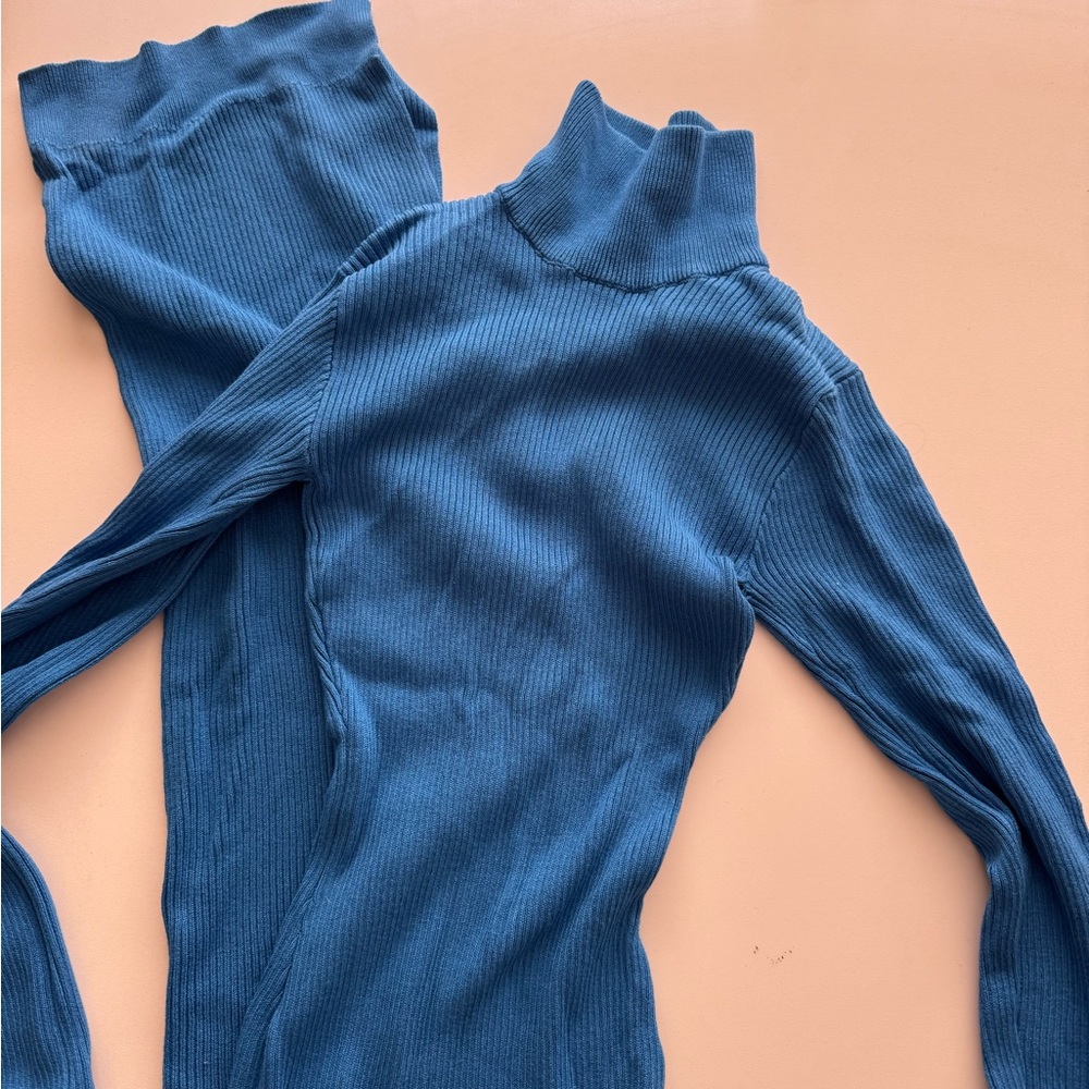 PLT - Blue Asymmetrical Dress - Picture 3 of 3